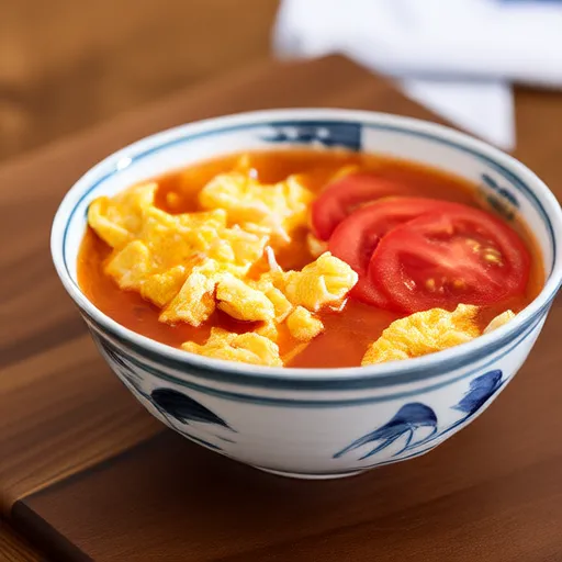 Tomatensuppe mit Ei-Flocken