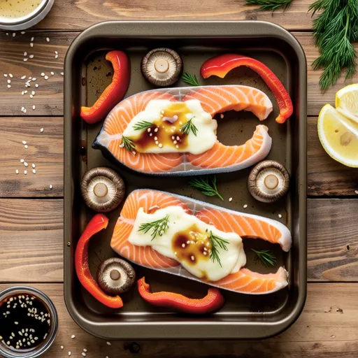 Grilled Salmon with Cheese and BBQ Flavor