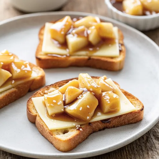 Apple Banana Cheese Toast