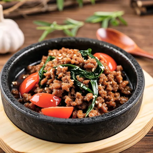 Stir-fried Pork Mince with Garlic and Tomato