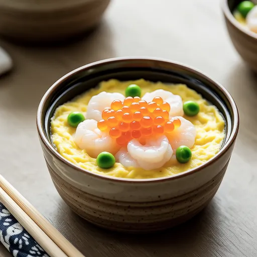 Scallop and Salmon Roe Seafood Chawanmushi