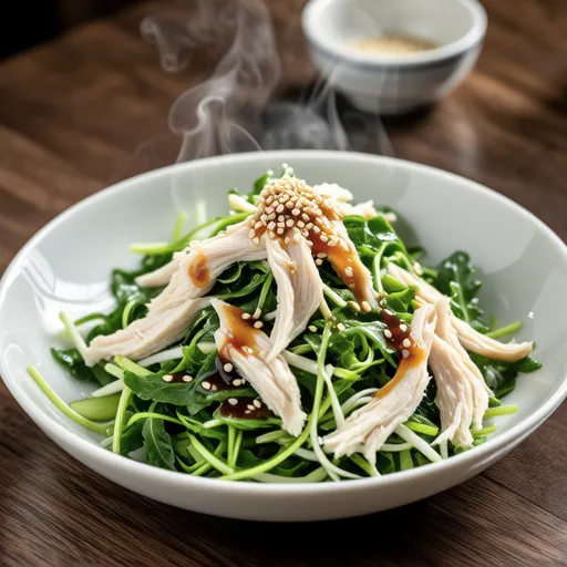 Crunchy Salad with Pea Shoots and Bean Sprouts