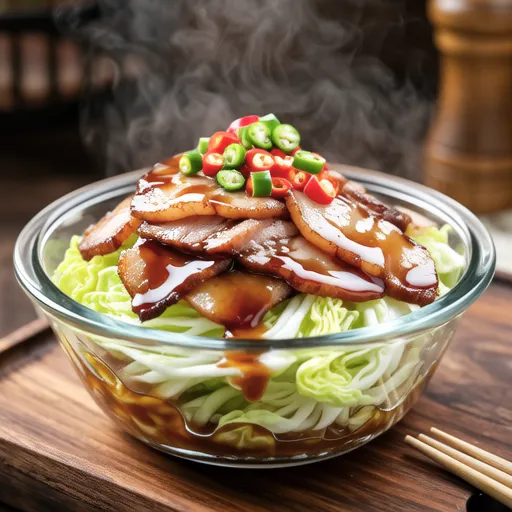 Spring Cabbage Pork Belly Steamed Dish