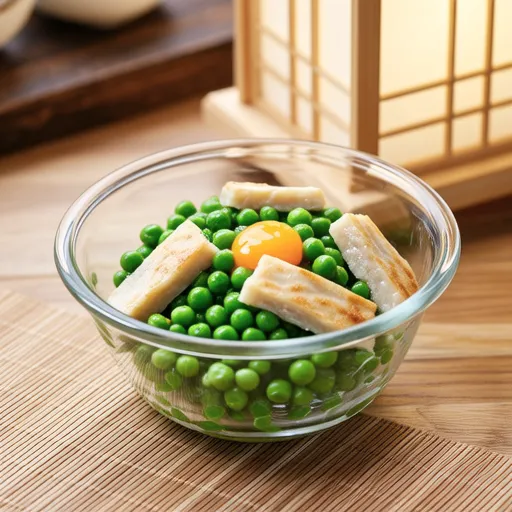 Mustard Salad with Pea Shoots and Chikuwa