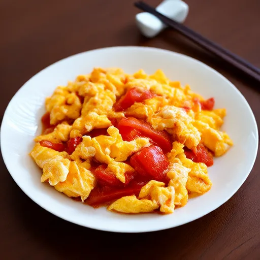 Stir-fried Tomatoes and Eggs