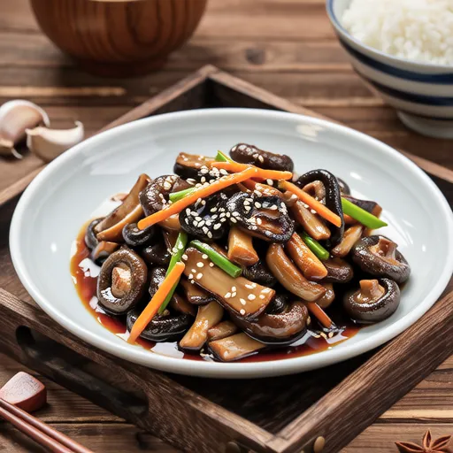 Stir-fried Shiitake Mushrooms