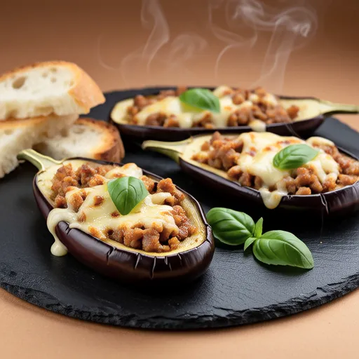 Eggplant Boat Pizza