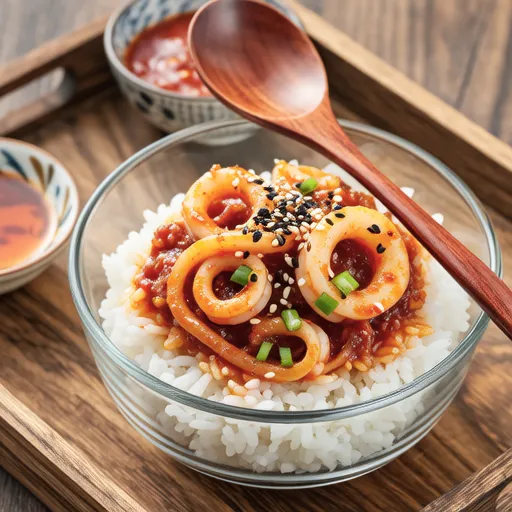 Spicy Onion Squid Rice Bowl