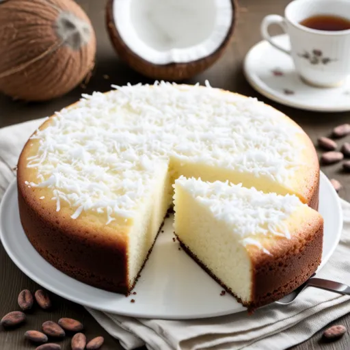 White Chocolate Coconut Cake