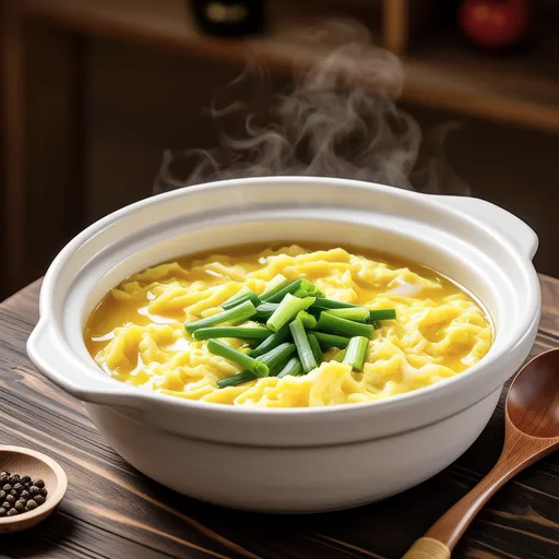 Green Onion Egg Soup