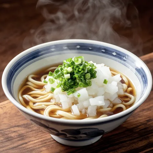 Shirasu Udon with Daikon and Shiso