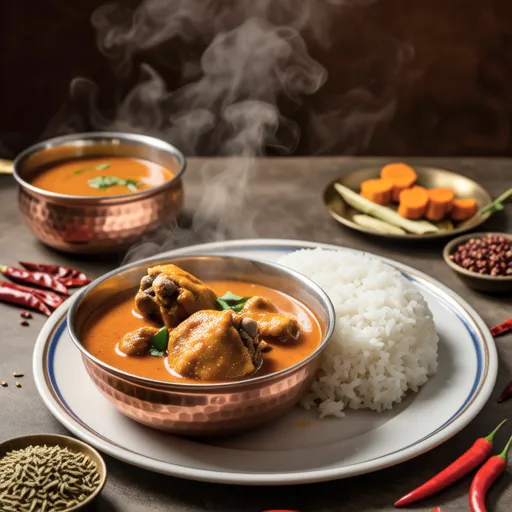 4種類のスパイスを使ったインド風チキンカレー