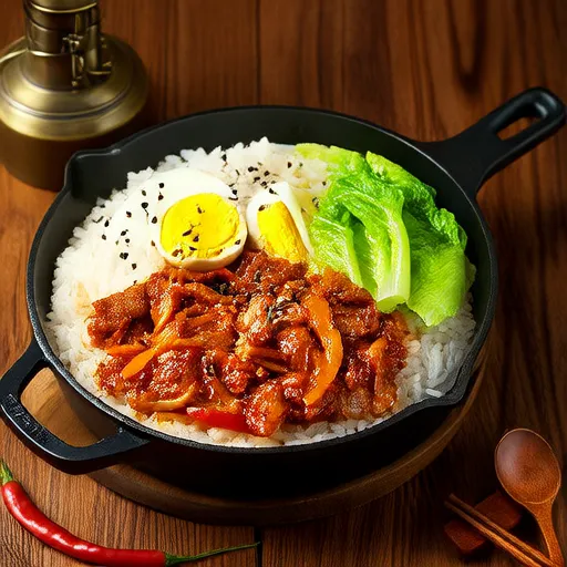 Cơm chiên thịt heo