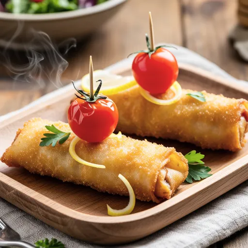 Fried Sardine and Tomato Rolls