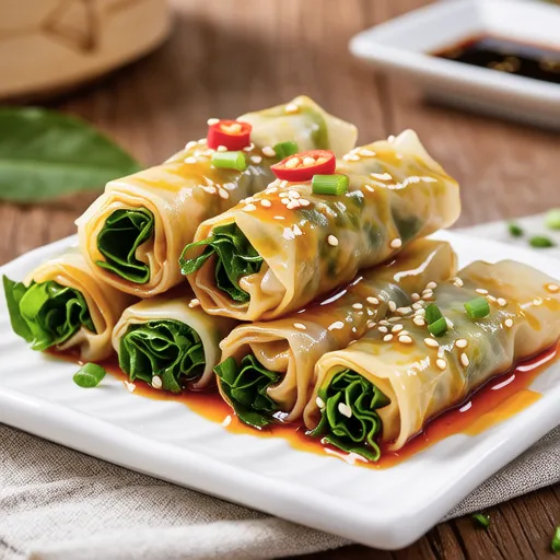 Steamed Rolled Napa Cabbage