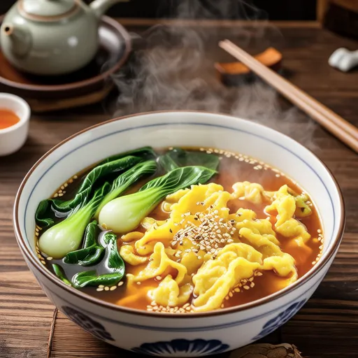 Chinese Bok Choy and Egg Soup