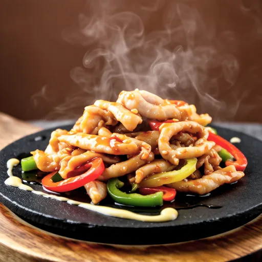 Chicken and Bell Pepper Stir-fry with Yuzu Kosho