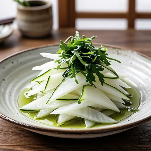 Daikon and Wakame Oil Salad