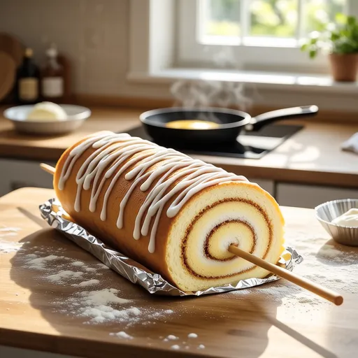 No-Oven Baumkuchen Cake