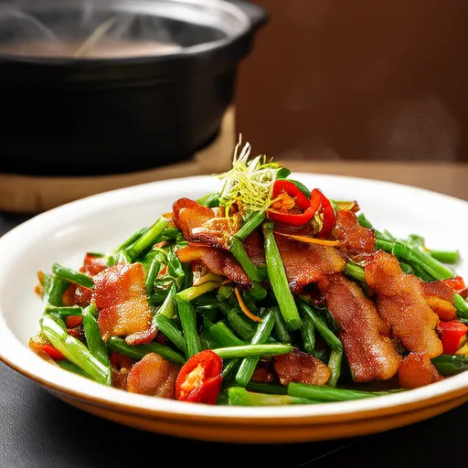 培根炒绿豆芽