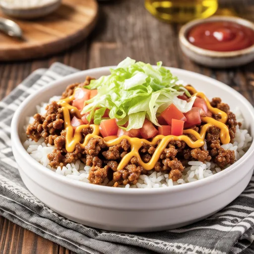 Taco Rice with Frozen Minced Meat