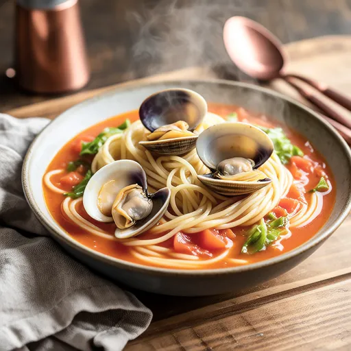 Clam Tomato Soup Pasta
