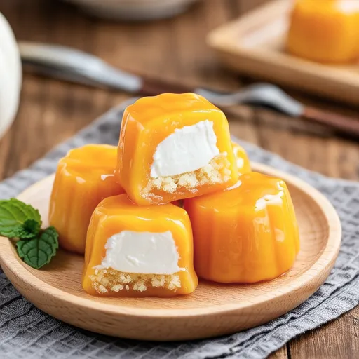 Pumpkin Cream Mochi
