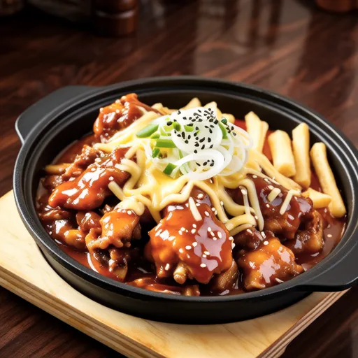 Cheese Dakgalbi Style Sweet and Spicy Chicken Sauté