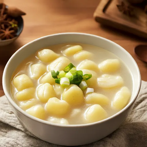 Zuppa di patate con Sujebi