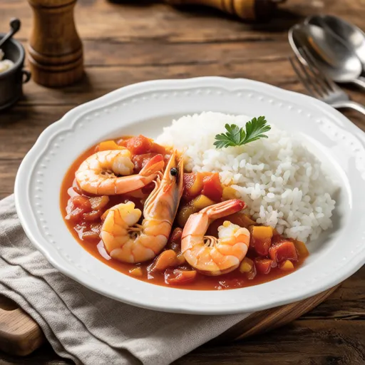 Shrimp Tomato Cream Stew Rice