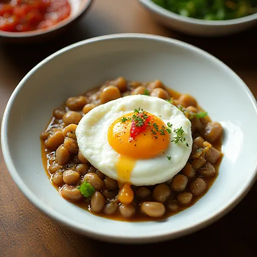 Œufs cuits à la vapeur avec piment Cheongyang et champignons