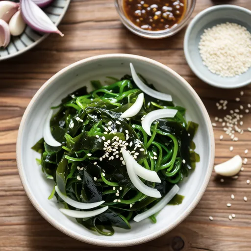 Namul with Fresh Wakame and Onion