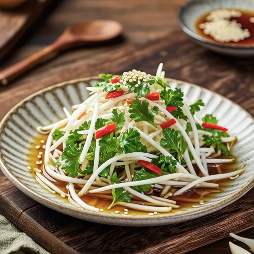 Bean Sprout and Water Parsley Salad
