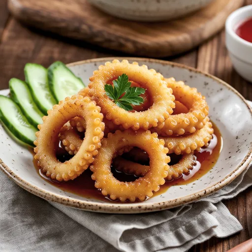 Fried Onion and Octopus Marinade