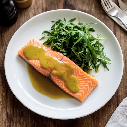 Salmon Sauté with Mustard Sauce