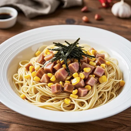 Tuna Corn Butter Soy Sauce Pasta