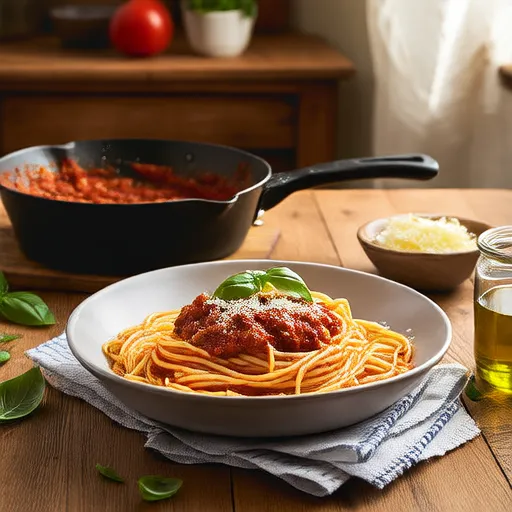Quick Pasta with Tomato Sauce