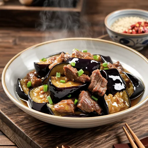 Stir-fried Eggplant with Beef