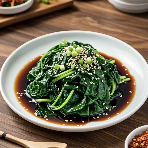 Spinach Namul (Korean Seasoned Spinach)