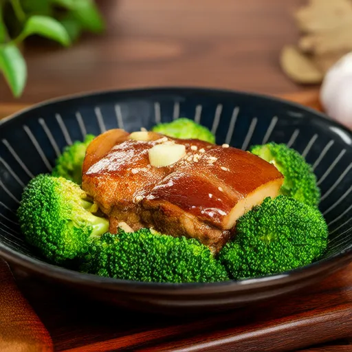 雞胸肉和花椰菜的健康炒菜