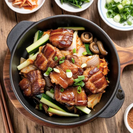 Stir-fried Pork Belly with Aged Kimchi