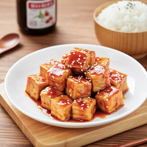 Sweet and Spicy Tofu Snack