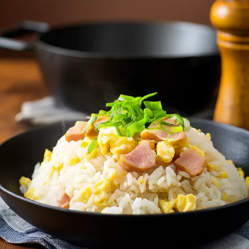火腿馬鈴薯炒飯