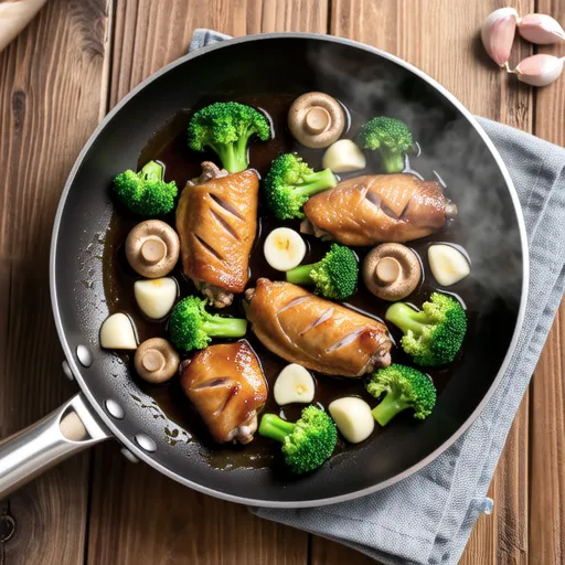 Broccoli and Chicken Garlic Stir-fry