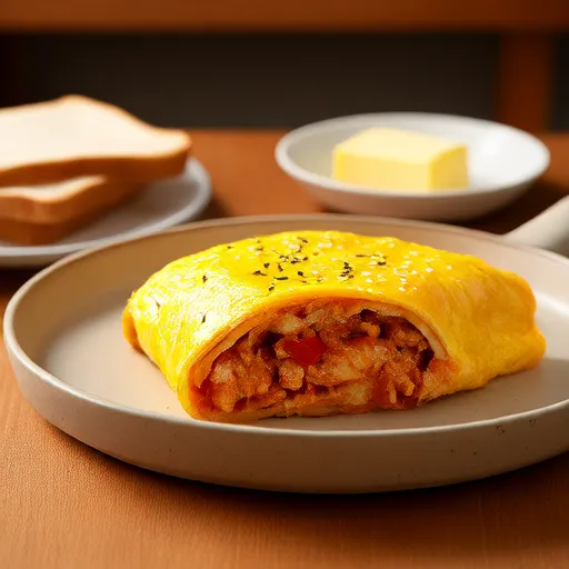 Омлет с помидорами и овощами