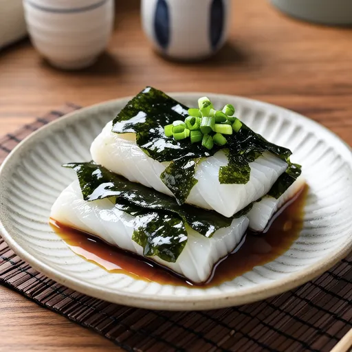 Wakame and Cod with Silver Sauce