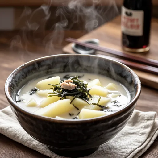 Potato and Wakame Miso Soup