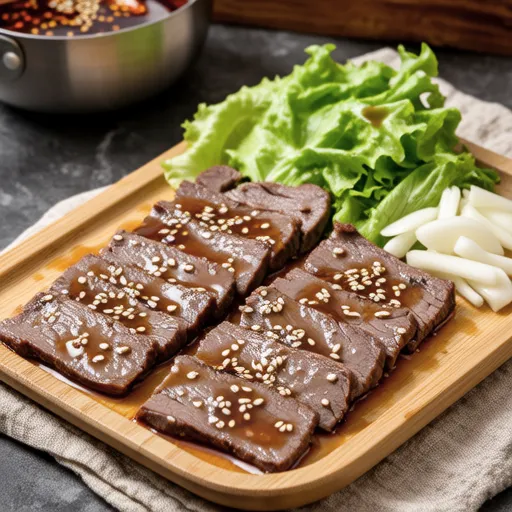 Grilled Garlic Beef Tongue