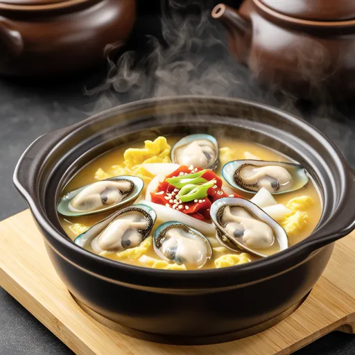 Egg and Green Onion Oyster Soup