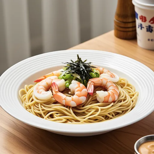 Sakura Shrimp and New Onion Pasta
